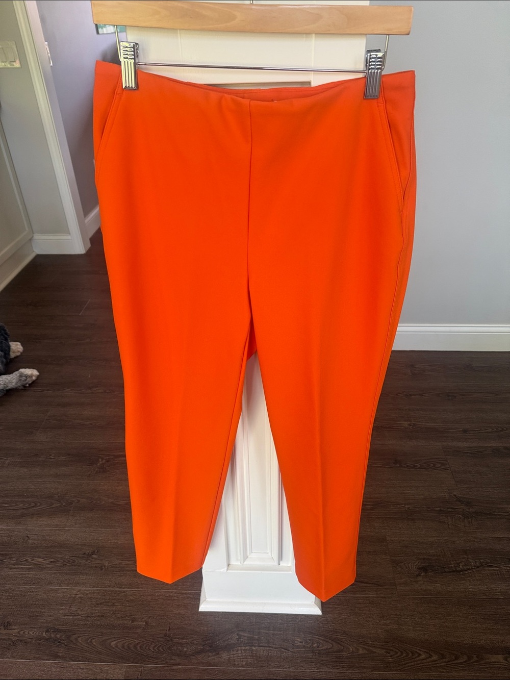 Rachel Zoe Tangerine Orange Ankle pants Pockets 8 - Picture 4 of 8